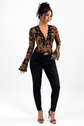 Vella Lace Bell Sleeve Top studio hero