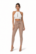 Mila Crochet Halter Cami Top studio hero