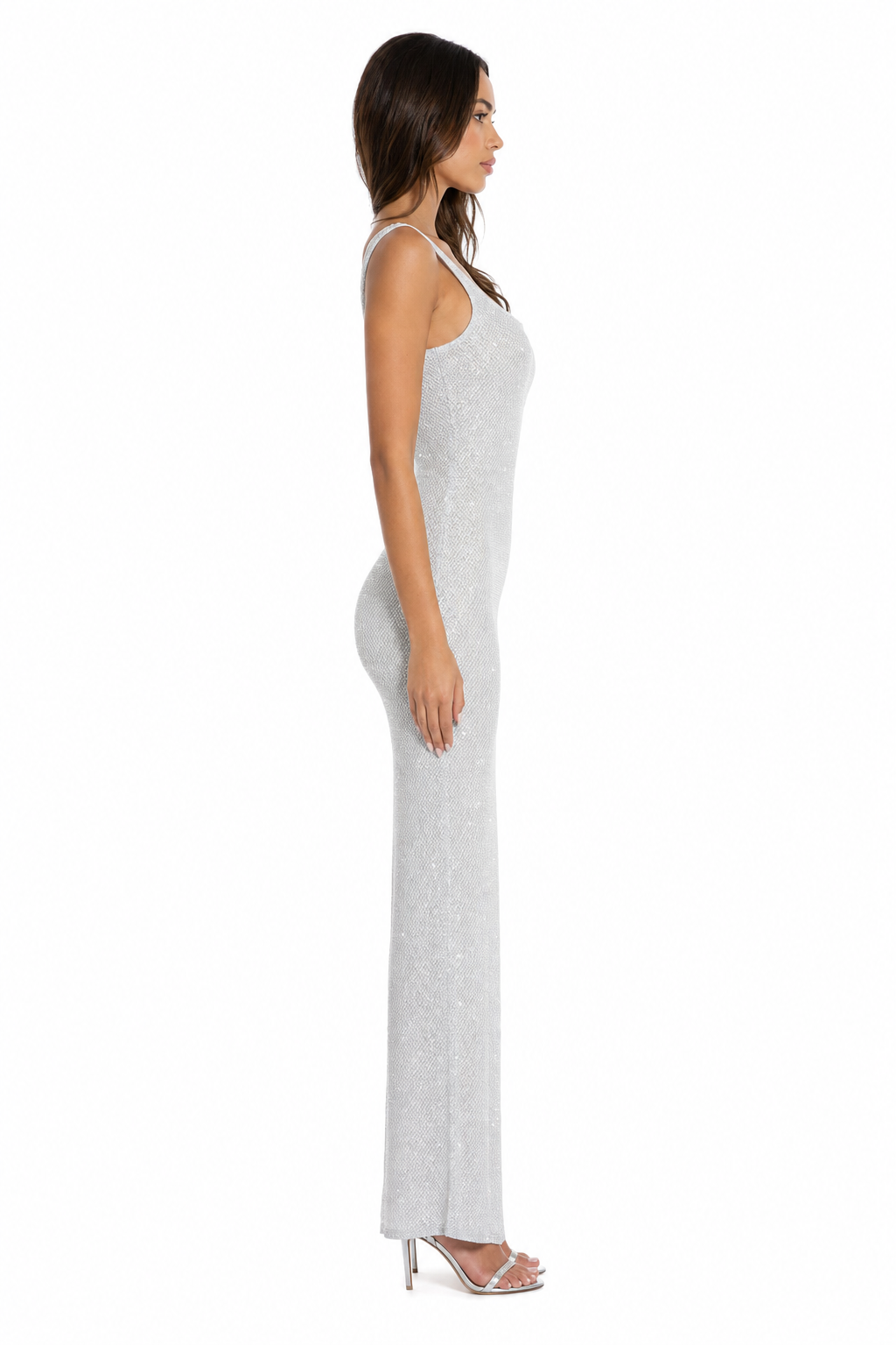 Gia Sequin Cami Mini Dress side view