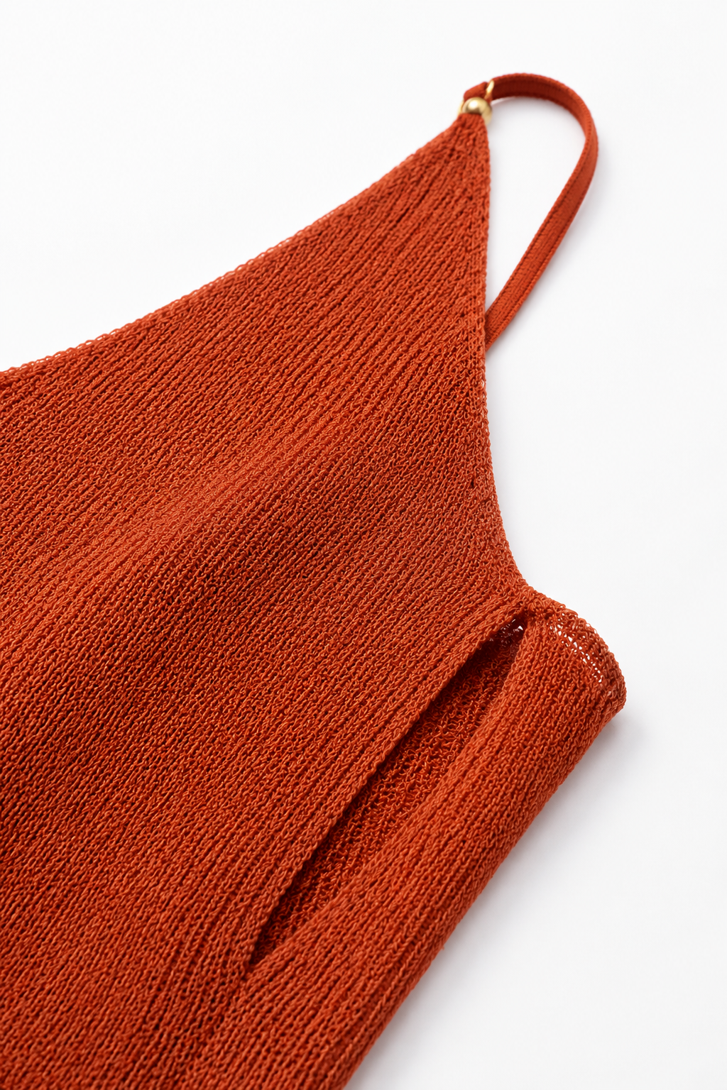 Mira Open-Back Knit Vacation Dress detail view
