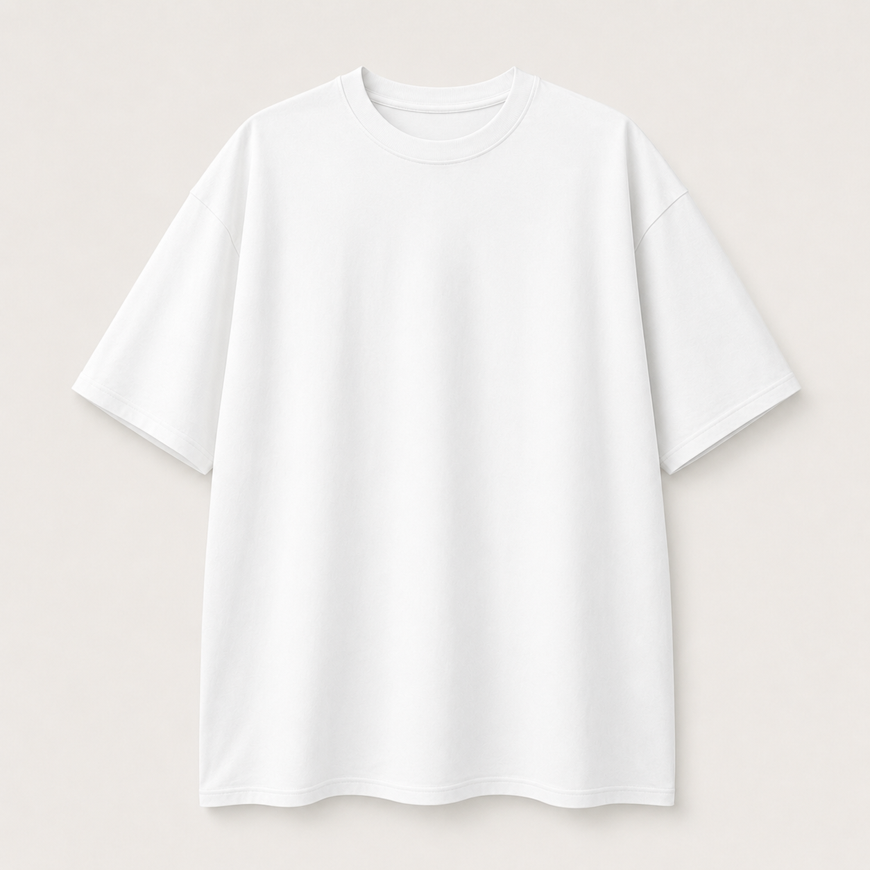 Pure White Relaxed Fit Short Sleeve T-Shirt