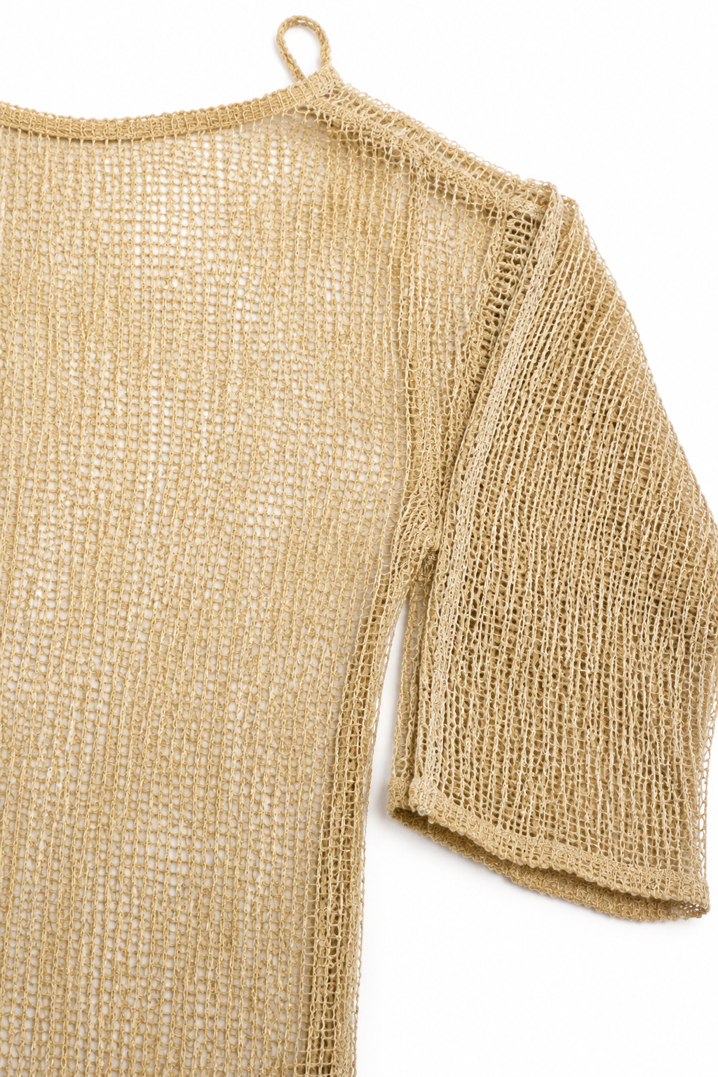 Snowdrop Sheer Crochet Cover Up detail view