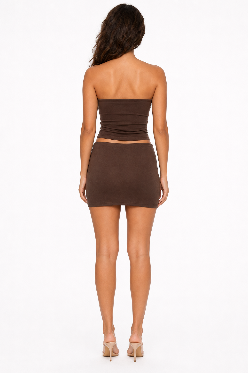 Blaire Bandeau Mini Skirt Set back view