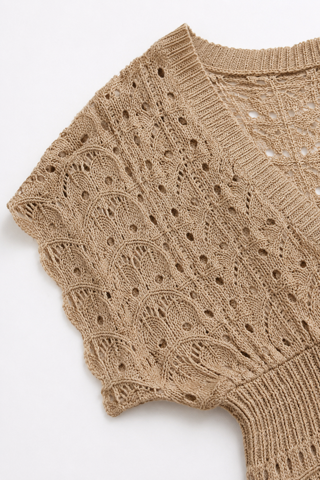 Wave Open Knit Cover Up Dress detail view