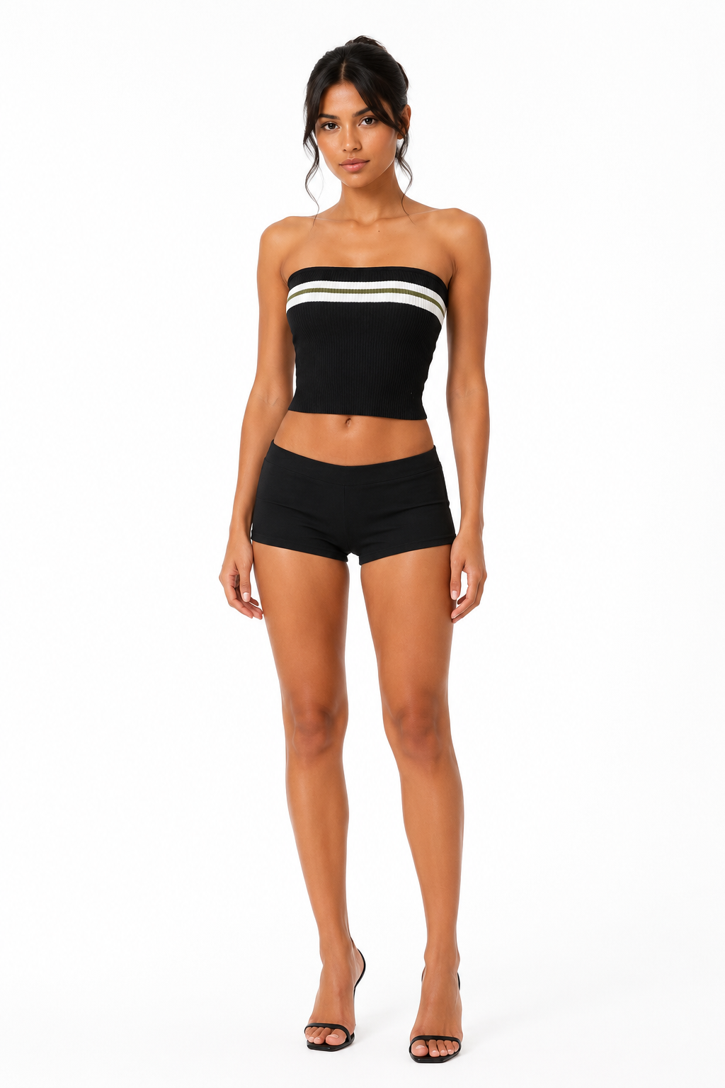 Zia Striped Knit Tube Top studio hero