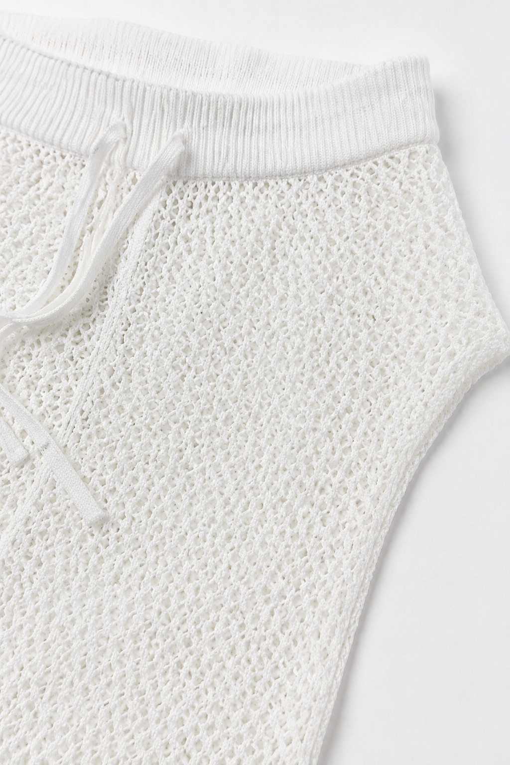 Coastline Open-Knit Beach Skirt detail view