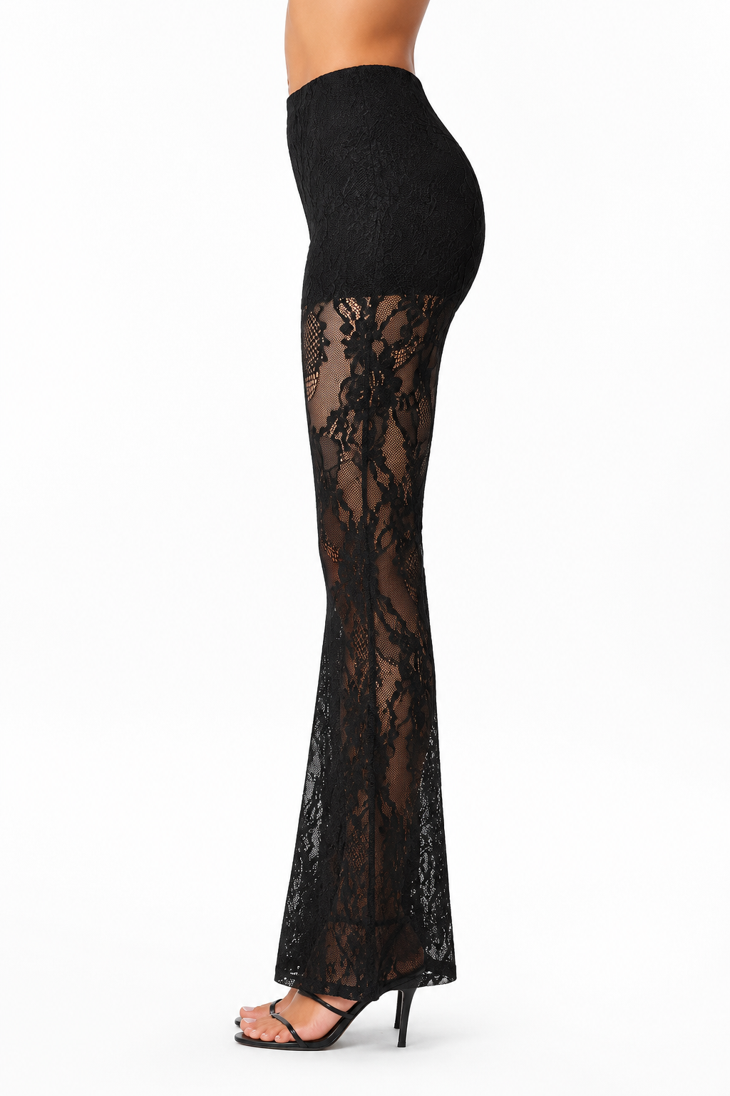 Celeste Lace Flare Pants side view