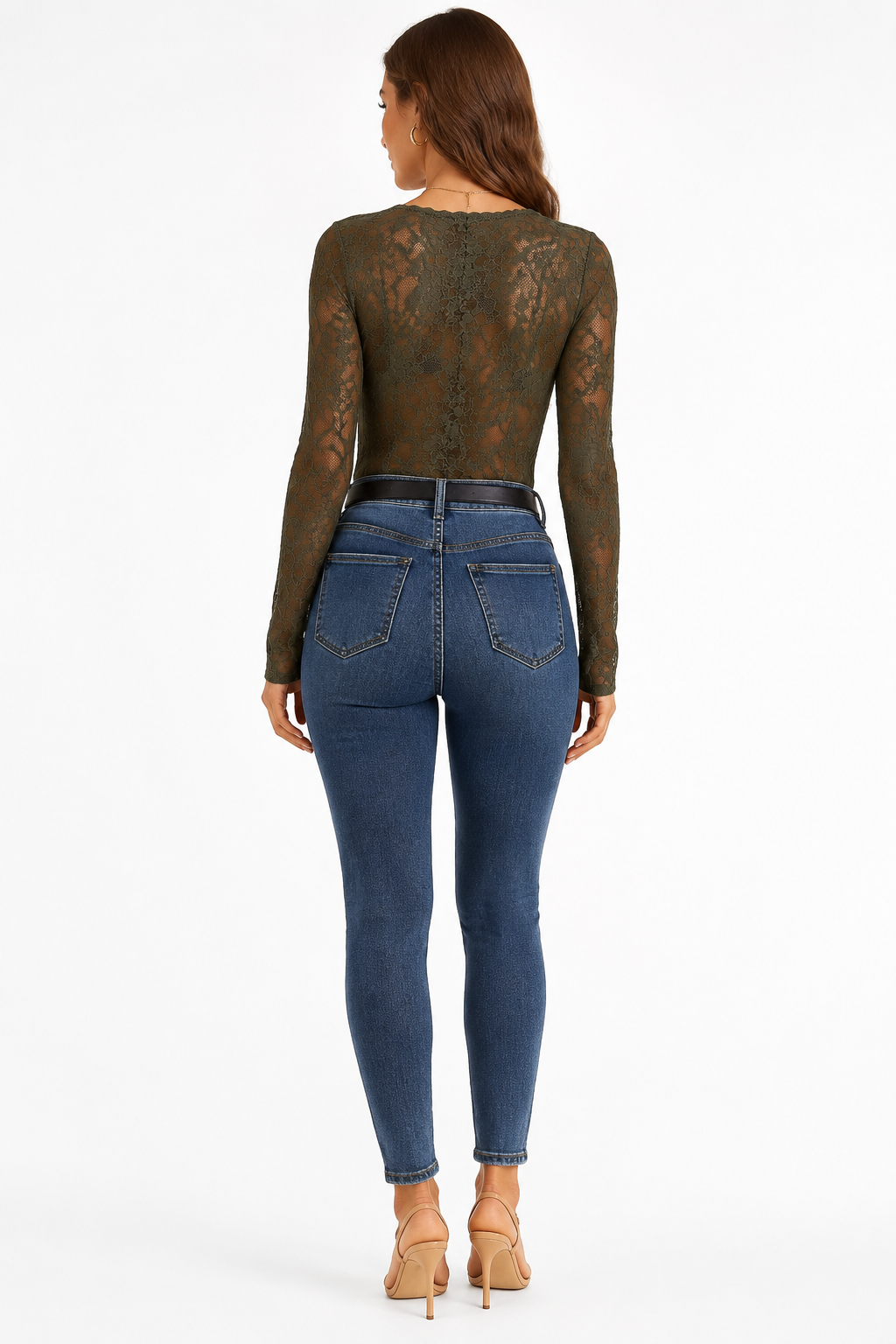 Flora Lace Layering Top back view