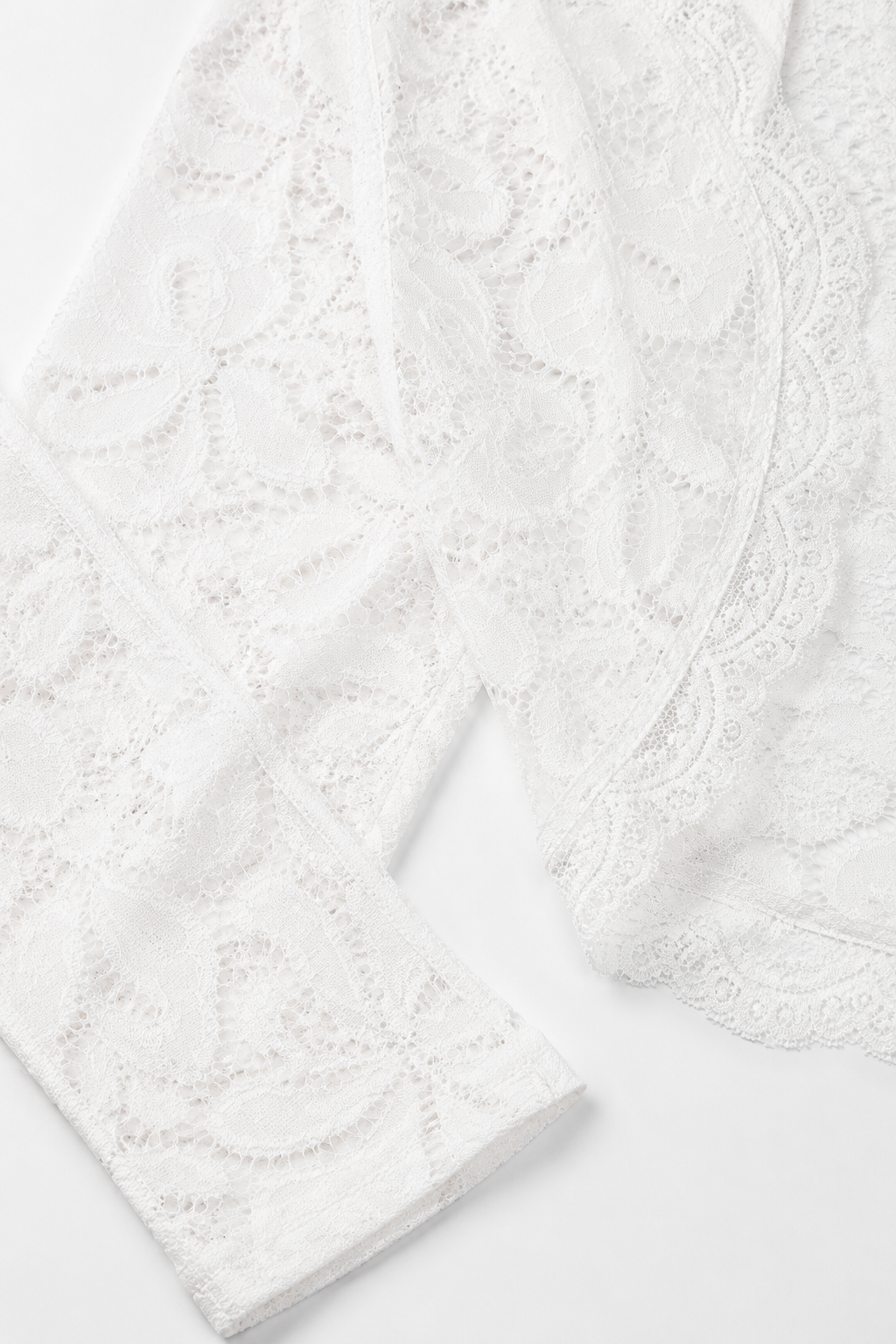 Elise Lace Cropped Jacket detail view