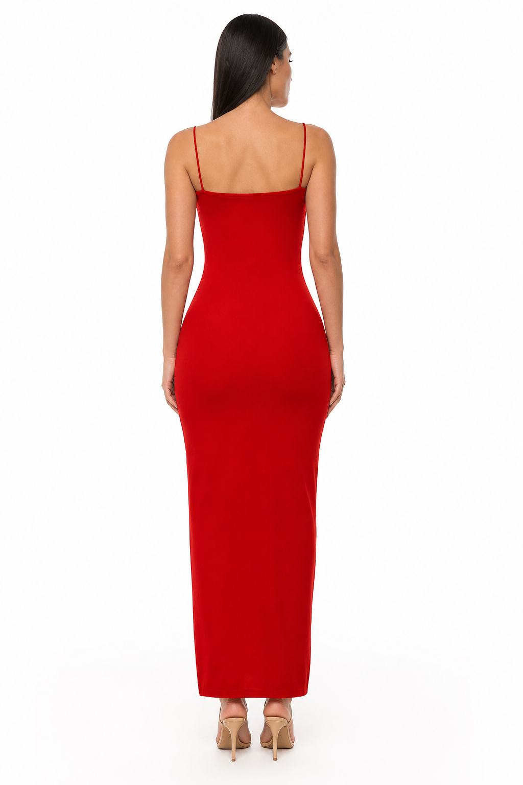 Eva Side-Slit Cami Dress back view