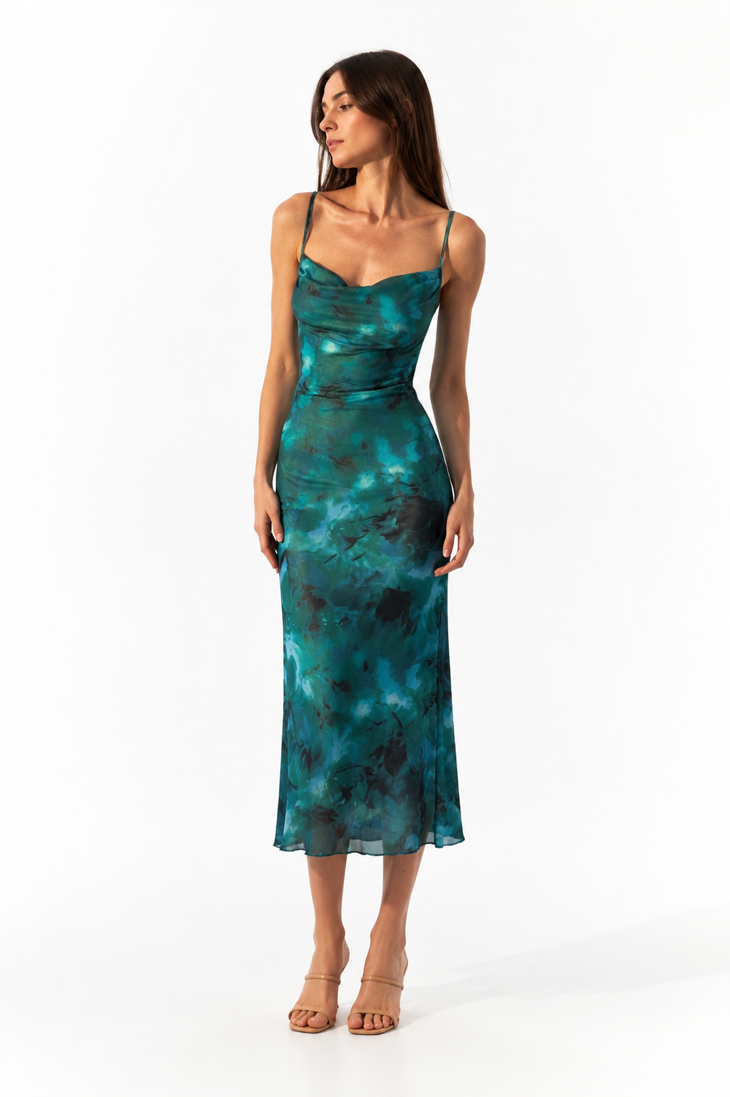 Paloma Tie Bodycon Midi Dress studio hero