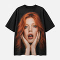 Black Loose-Fit Statement T-Shirt