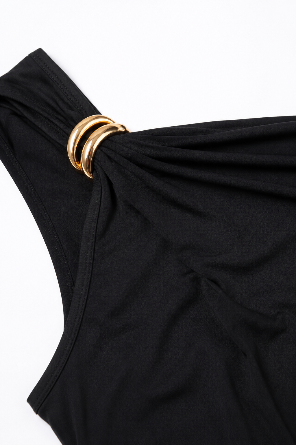 Mika Asymmetric Lace Tank detail view