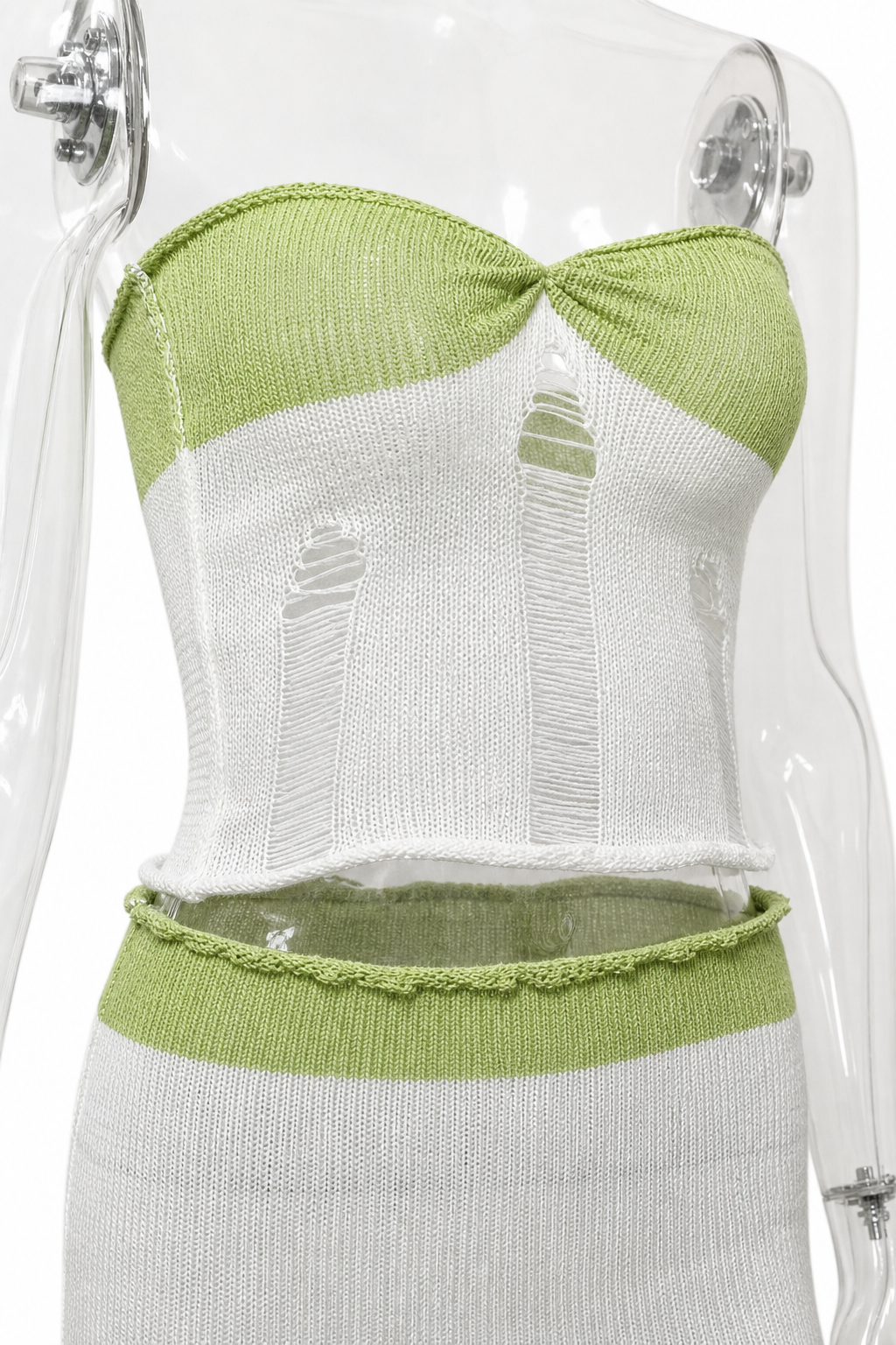 Vera Cutout Knit Skirt Set detail view