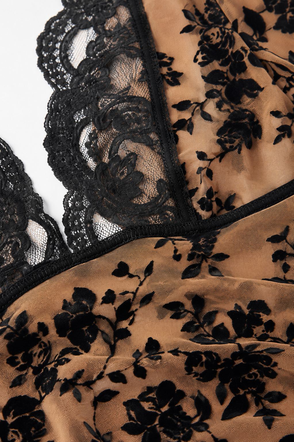 Vella Lace Bell Sleeve Top detail view